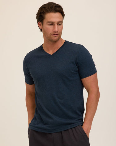 Triblend V-Neck Tee Mens Tops Tshirt Short Threads 4 Thought 