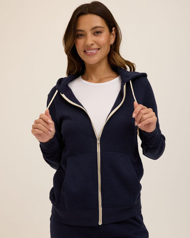 Triblend Zip Hoodie Womens Outerwear Sweatshirt Threads 4 Thought 