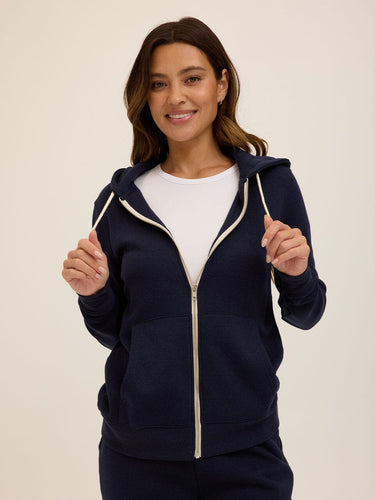 Triblend Zip Hoodie Womens Outerwear Sweatshirt Threads 4 Thought 
