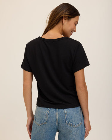 Bettine Modal Terry V-Neck Tee Womens Tops Short Tee Threads 4 Thought 