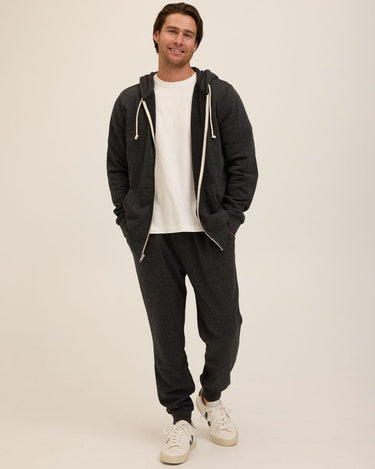 Triblend Zip Fleece Hoodie Mens Outerwear Sweatshirt Threads 4 Thought 