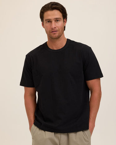 Johnny Organic Cotton Relaxed Crew Tee Mens Tops Tshirt Short Threads 4 Thought 