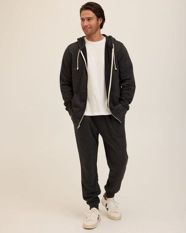 Triblend Zip Fleece Hoodie Mens Outerwear Sweatshirt Threads 4 Thought 