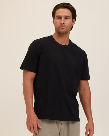 Johnny Organic Cotton Relaxed Crew Tee Mens Tops Tshirt Short Threads 4 Thought 