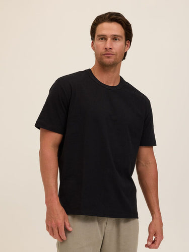 Johnny Organic Cotton Relaxed Crew Tee Mens Tops Tshirt Short Threads 4 Thought 