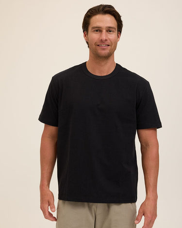 Johnny Organic Cotton Relaxed Crew Tee Mens Tops Tshirt Short Threads 4 Thought 