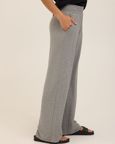 Esmeralda Feather Fleece Wide Leg Pant Womens Bottoms Sweatpants Threads 4 Thought 