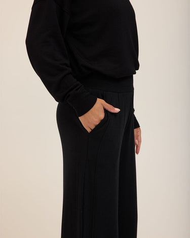 Esmeralda Feather Fleece Wide Leg Pant Womens Bottoms Sweatpants Threads 4 Thought 