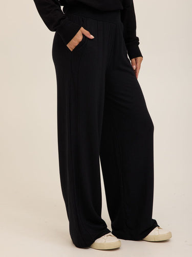 Esmeralda Feather Fleece Wide Leg Pant Womens Bottoms Sweatpants Threads 4 Thought 
