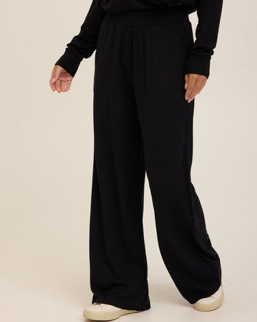 Esmeralda Feather Fleece Wide Leg Pant Womens Bottoms Sweatpants Threads 4 Thought 