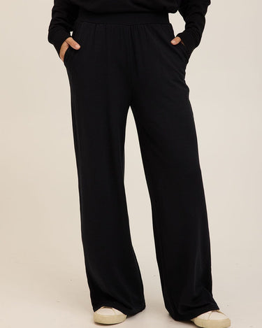 Esmeralda Feather Fleece Wide Leg Pant Womens Bottoms Sweatpants Threads 4 Thought 