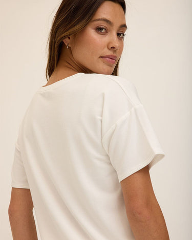 Shana Modal Terry Tee Womens Tops Short Tee Threads 4 Thought 