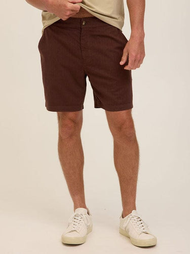 Dylan Herringbone Twill Short Mens Bottoms Short Threads 4 Thought 