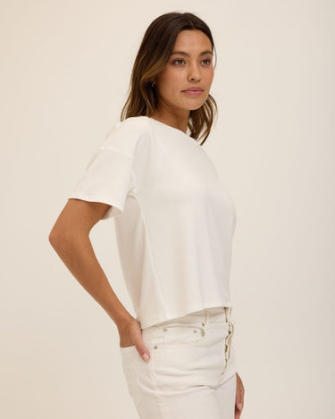 Shana Modal Terry Tee Womens Tops Short Tee Threads 4 Thought 