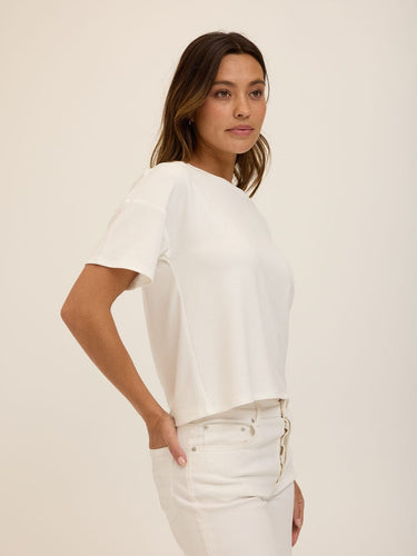 Shana Modal Terry Tee Womens Tops Short Tee Threads 4 Thought 