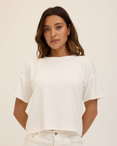 Shana Modal Terry Tee Womens Tops Short Tee Threads 4 Thought 