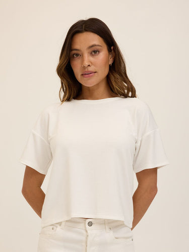 Shana Modal Terry Tee Womens Tops Short Tee Threads 4 Thought 