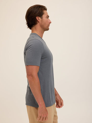 Men's Core Triblend Jersey V-Neck Tee Mens Tops Tshirt Short Threads 4 Thought 