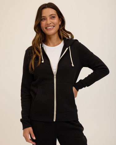 Triblend Zip Hoodie Womens Outerwear Sweatshirt Threads 4 Thought 