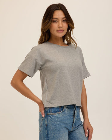 Shana Modal Terry Tee Womens Tops Short Tee Threads 4 Thought 