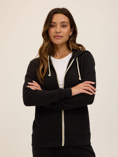 Triblend Zip Hoodie Womens Outerwear Sweatshirt Threads 4 Thought 