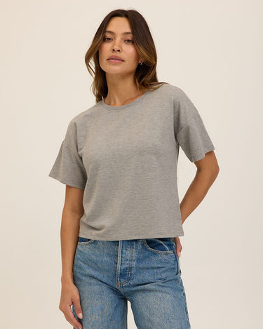 Shana Modal Terry Tee Womens Tops Short Tee Threads 4 Thought 