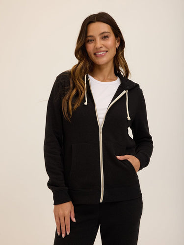 Triblend Zip Hoodie Womens Outerwear Sweatshirt Threads 4 Thought 