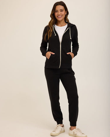 Triblend Zip Hoodie Womens Outerwear Sweatshirt Threads 4 Thought 
