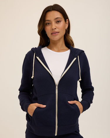 Triblend Zip Hoodie Womens Outerwear Sweatshirt Threads 4 Thought 