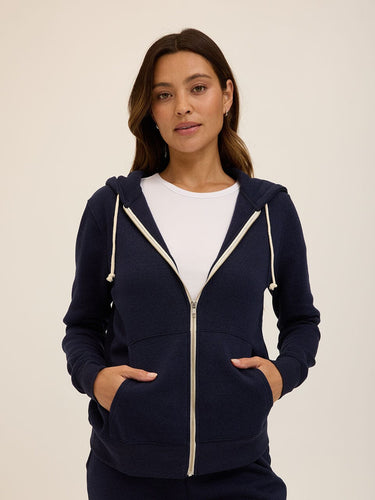 Triblend Zip Hoodie Womens Outerwear Sweatshirt Threads 4 Thought 