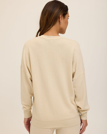 Cathy Boyfriend Feather Fleece Pullover Womens Outerwear Sweatshirt Threads 4 Thought 