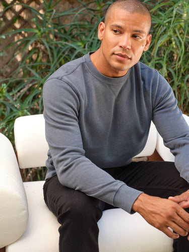 Mineral Wash Fleece Crew Mens Outerwear Sweatshirt Threads 4 Thought