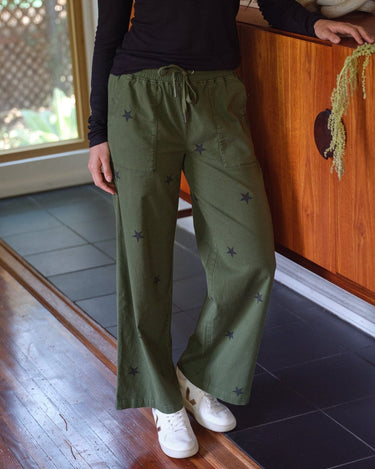 Cleo Stretch Twill Wide Leg Pant Womens Bottoms Pants Threads 4 Thought 