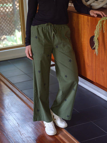 Cleo Stretch Twill Wide Leg Pant Womens Bottoms Pants Threads 4 Thought