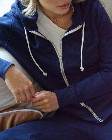 Triblend Zip Hoodie Womens Outerwear Sweatshirt Threads 4 Thought 