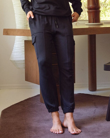 Margot Feather Fleece Cargo Jogger Womens Bottoms Sweatpants Threads 4 Thought 