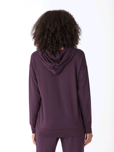 Madge Feather Fleece Pullover Hoodie Threads 4 Thought 