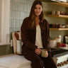 Peggy Terry Corduroy Mix Button-Down Womens Outerwear Jacket Threads 4 Thought 