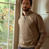 Zack Mineral Wash Heavy Terry Quarter Zip Mens Outerwear Sweatshirt Threads 4 Thought 