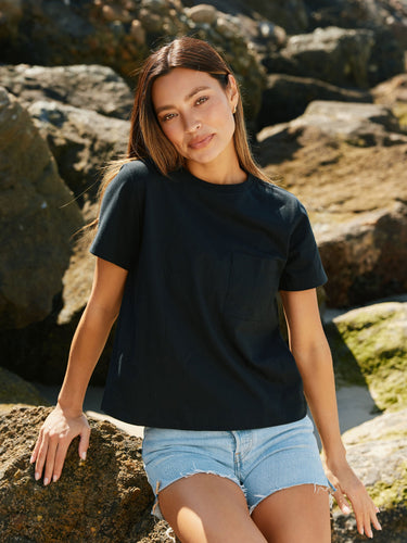 Core Organic Cotton Pocket Tee Womens Tops Short Tee Threads 4 Thought 