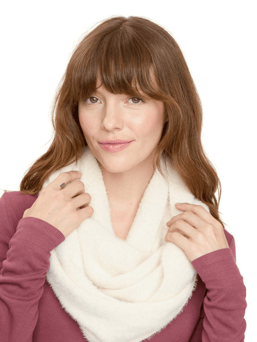 Fuzzy Knit Infinity Scarf Accessories Scarf Threads 4 Thought 