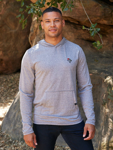 Triblend Sunset View Embroidery Hoodie Tee Mens Tops Tshirt Long Threads 4 Thought