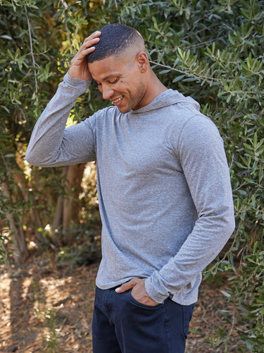 Dane Triblend Long Sleeve T-Shirt Hoodie Mens Tops Tshirt Long Threads 4 Thought 