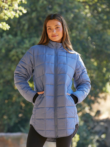 Azima Packable Long Puffer Jacket Womens Outerwear Jacket Threads 4 Thought