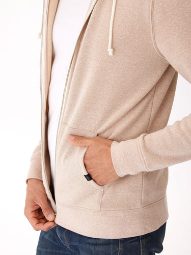 Triblend Zip Fleece Hoodie Mens Outerwear Sweatshirt Threads 4 Thought 