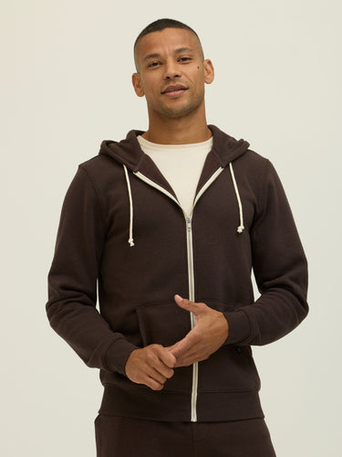 Triblend Fleece Zip Hoodie Mens Outerwear Sweatshirt Threads 4 Thought 