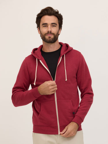 Everyday Triblend Fleece Zip Sweatshirt Mens Outerwear Sweatshirt Threads 4 Thought 