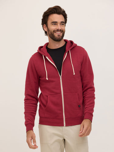 Everyday Triblend Fleece Zip Sweatshirt Mens Outerwear Sweatshirt Threads 4 Thought 