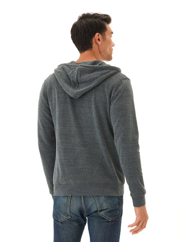 Triblend Zip Fleece Hoodie Mens Outerwear Sweatshirt Threads 4 Thought 