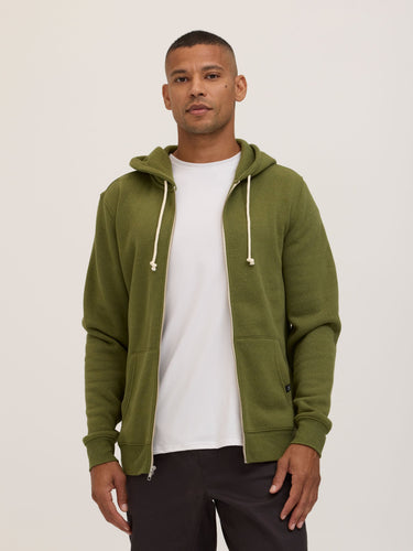 Men's Core Triblend Fleece Pullover Hoodie Mens Outerwear Sweatshirt Threads 4 Thought 